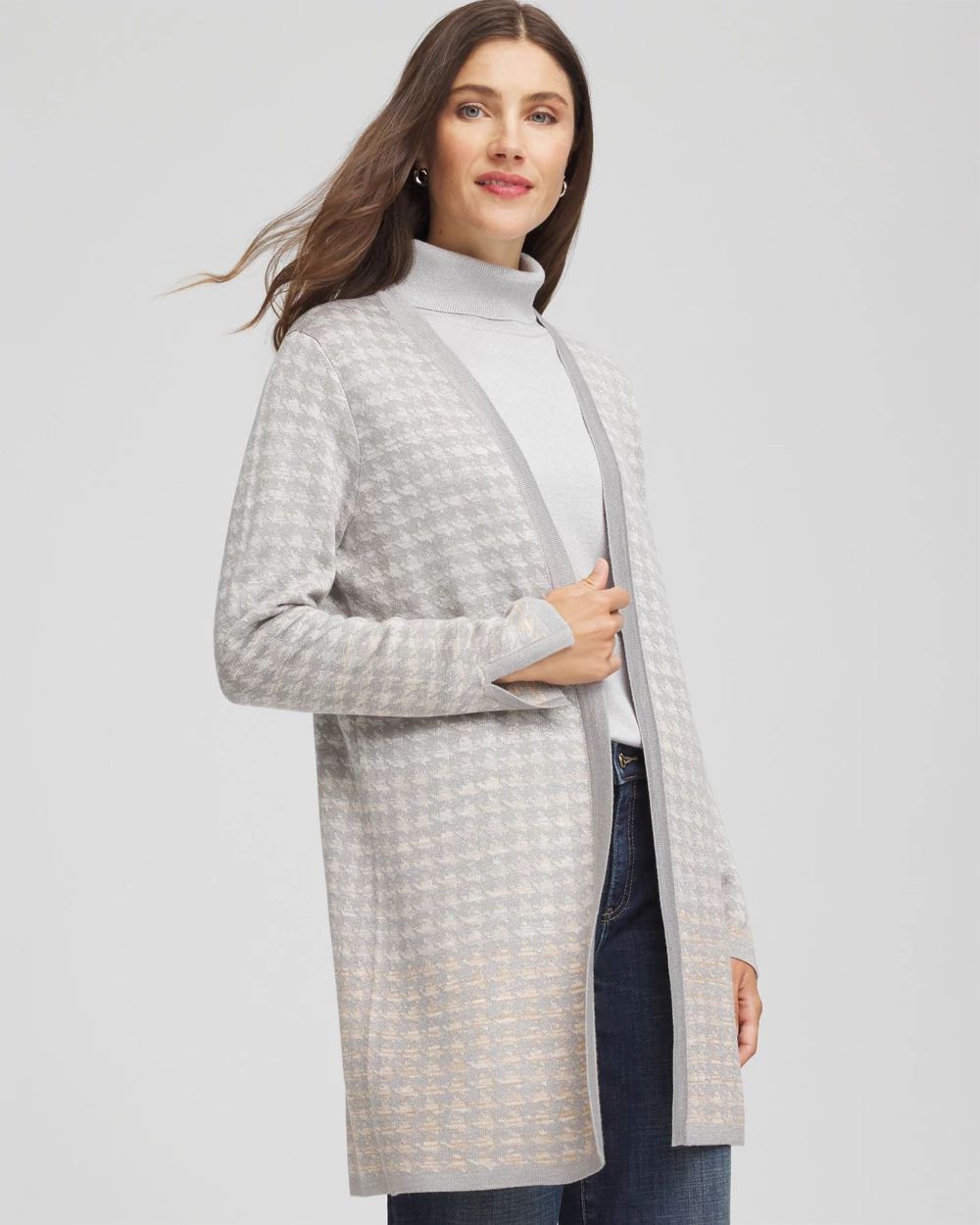 Metallic Herringbone Cardigan | Chico's